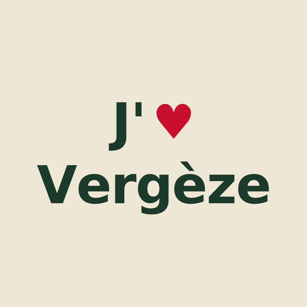 Tote bag personnalisé Vergèze — design J'aime Vergèze