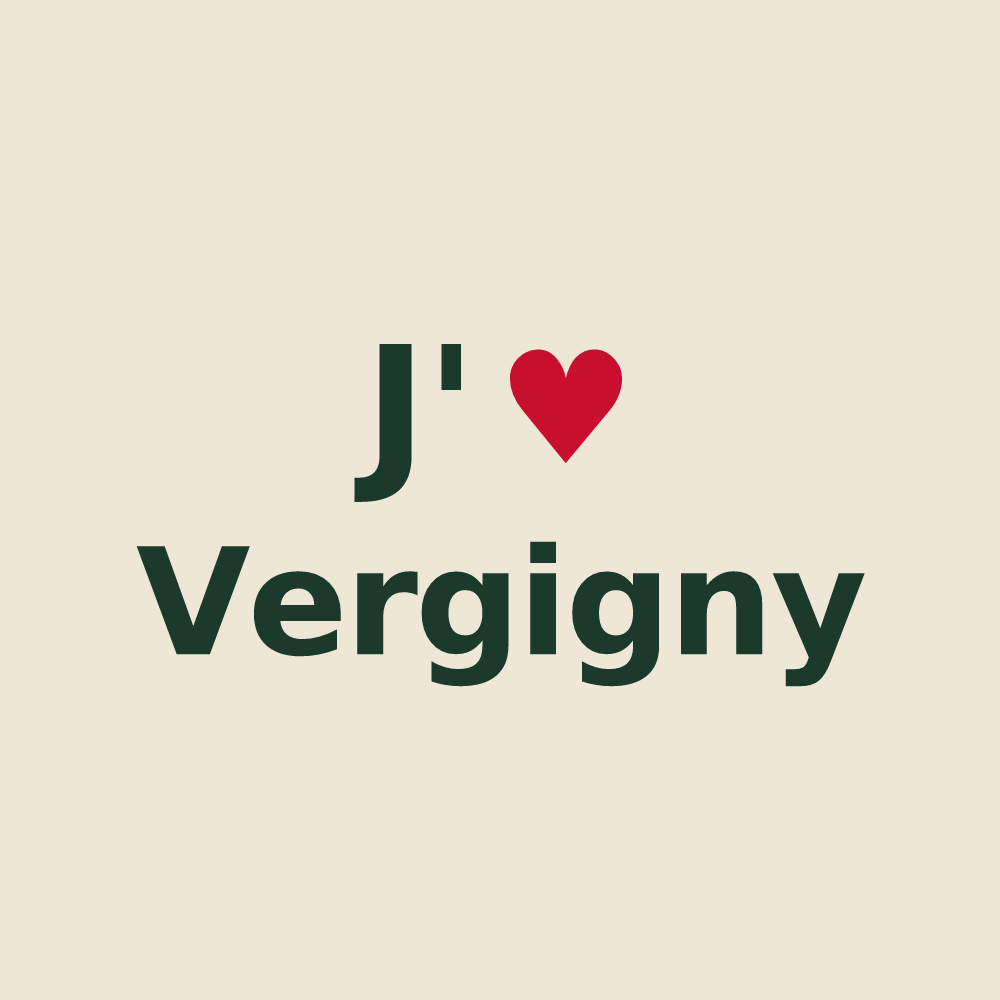 Tote bag personnalisé Vergigny — design J'aime Vergigny