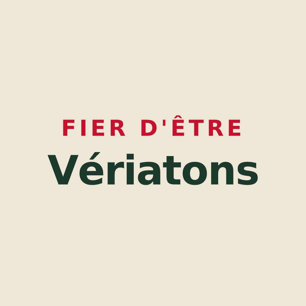 Tote bag « Fier d'être Vériatons » — design pour Véria