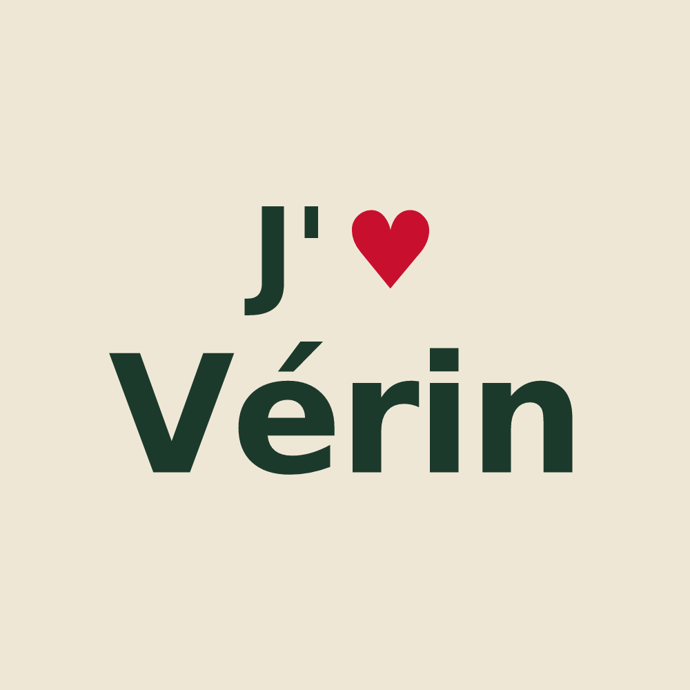 Tote bag personnalisé Vérin — design J'aime Vérin
