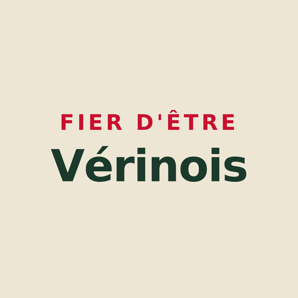 Tote bag « Fier d'être Vérinois » — design pour Vérin
