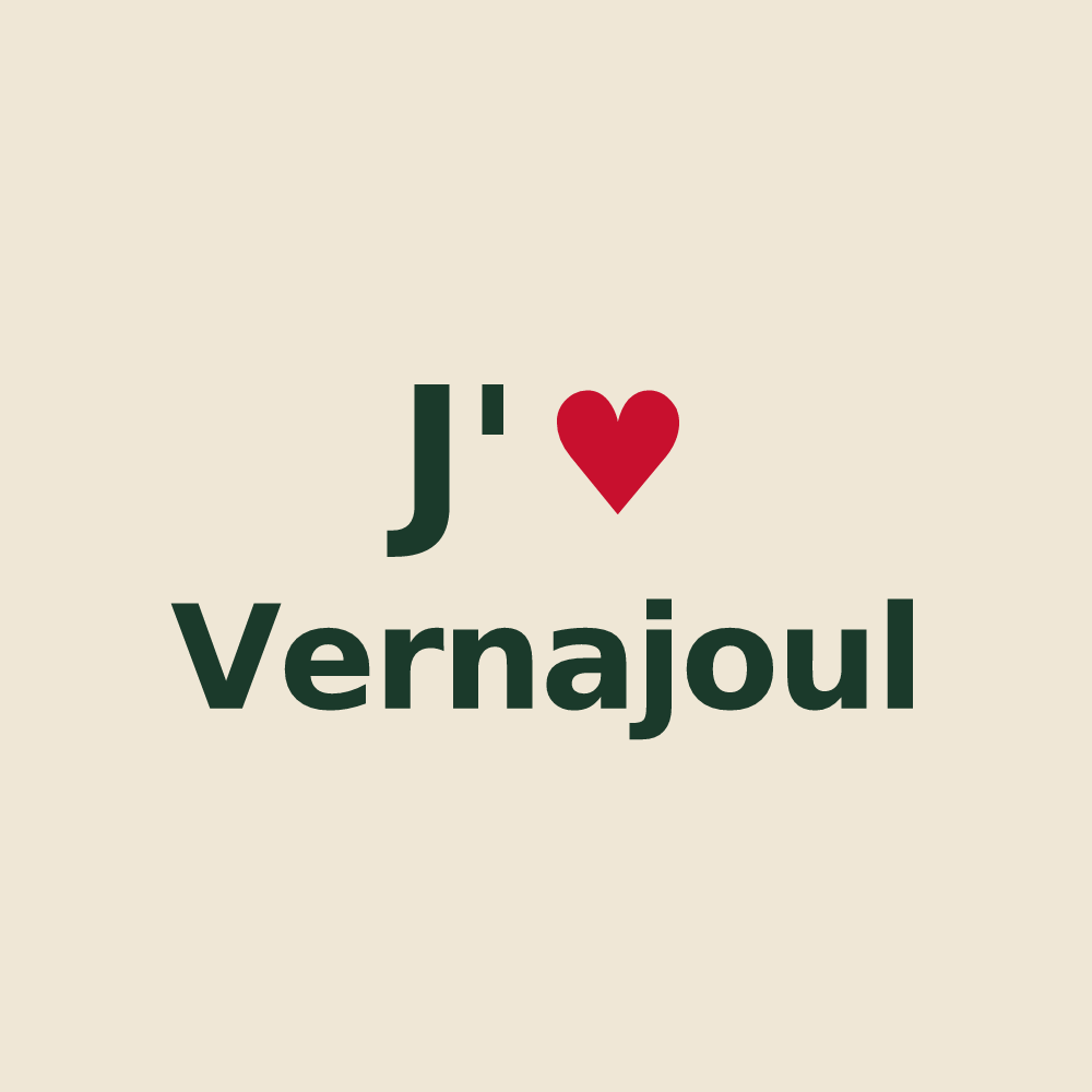 Tote bag personnalisé Vernajoul — design J'aime Vernajoul
