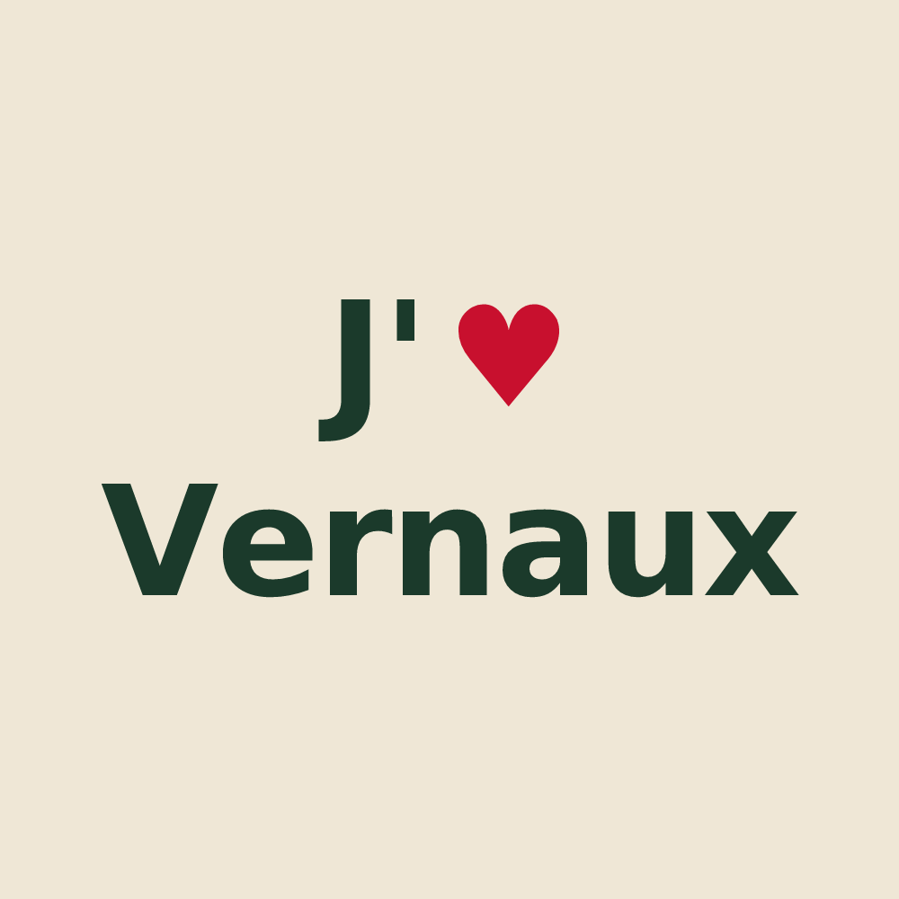 Tote bag personnalisé Vernaux — design J'aime Vernaux
