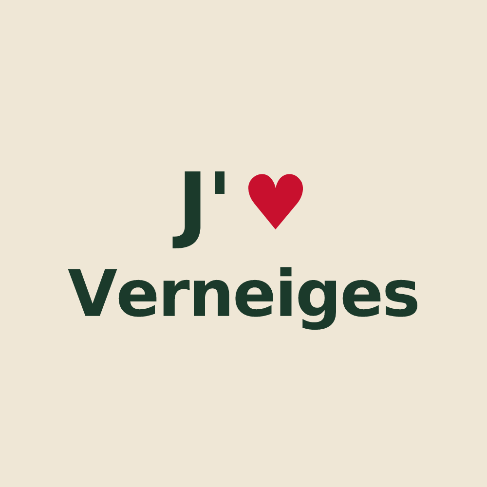 Tote bag personnalisé Verneiges — design J'aime Verneiges