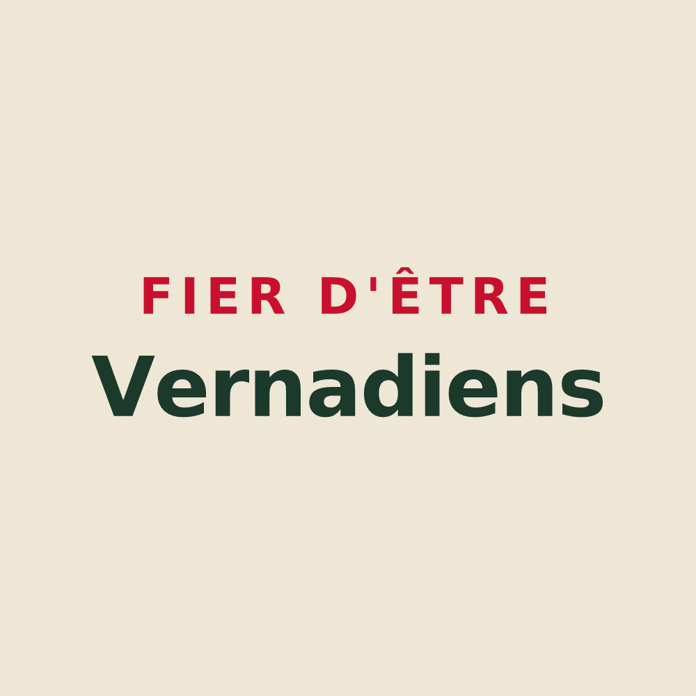 Tote bag « Fier d'être Vernadiens » — design pour Vernou-sur-Brenne