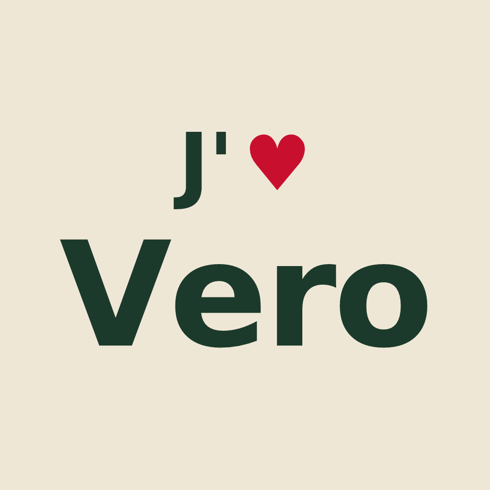 Tote bag personnalisé Vero — design J'aime Vero