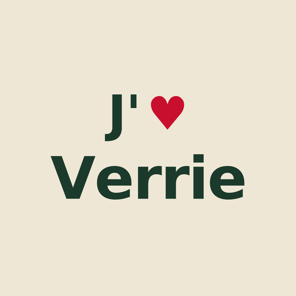 Tote bag personnalisé Verrie — design J'aime Verrie