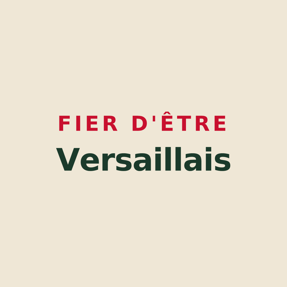 Tote bag « Fier d'être Versaillais » — design pour Versailles