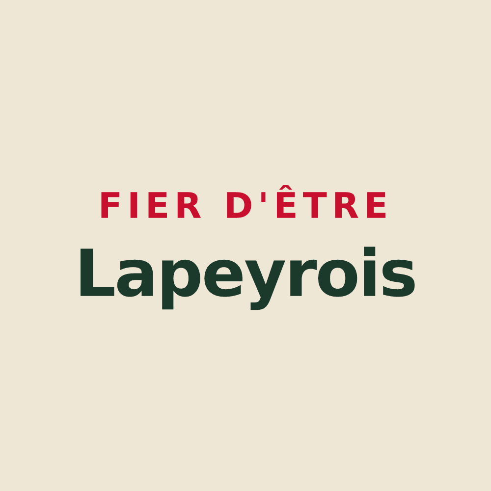 Tote bag « Fier d'être Lapeyrois » — design pour Versols-et-Lapeyre