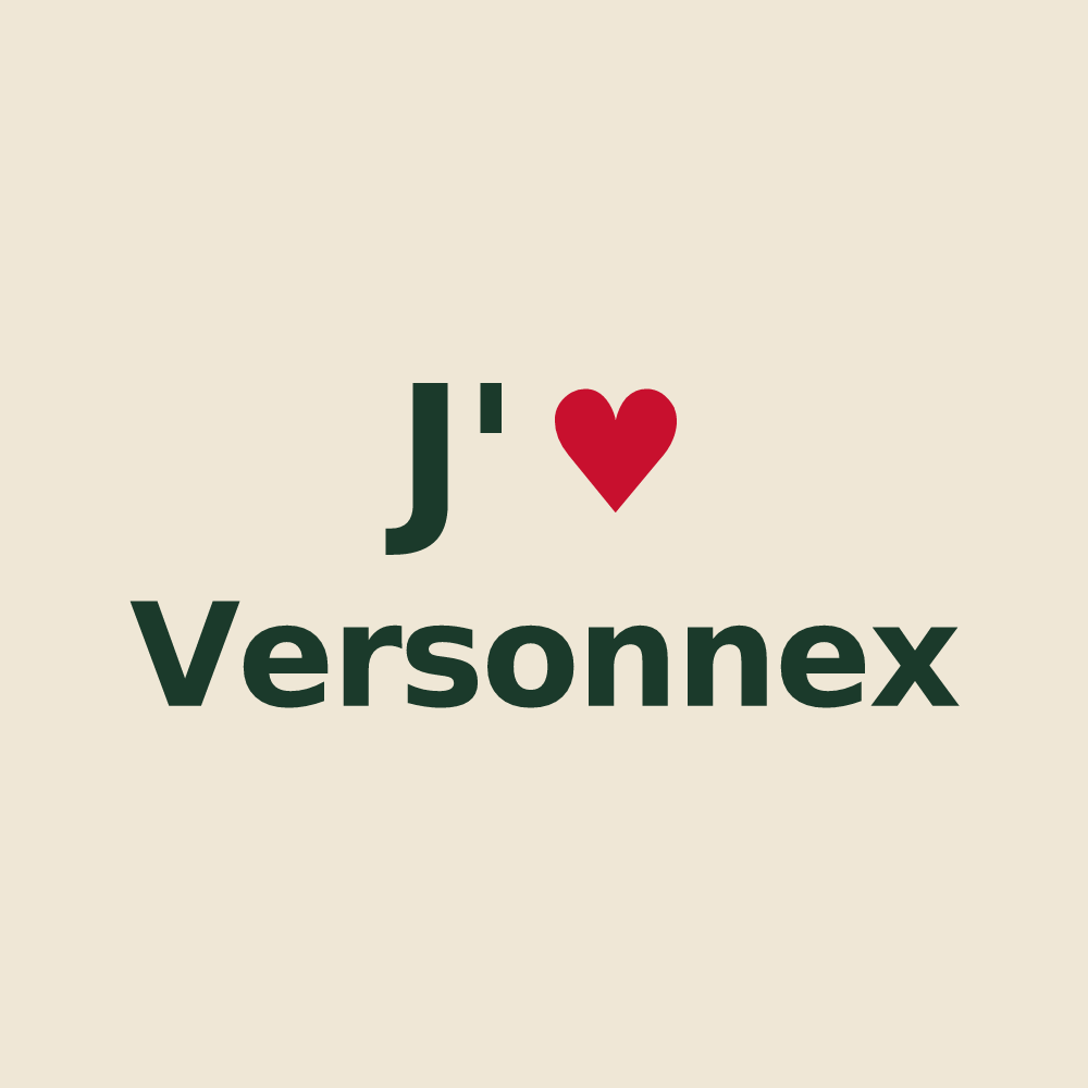 Tote bag personnalisé Versonnex — design J'aime Versonnex