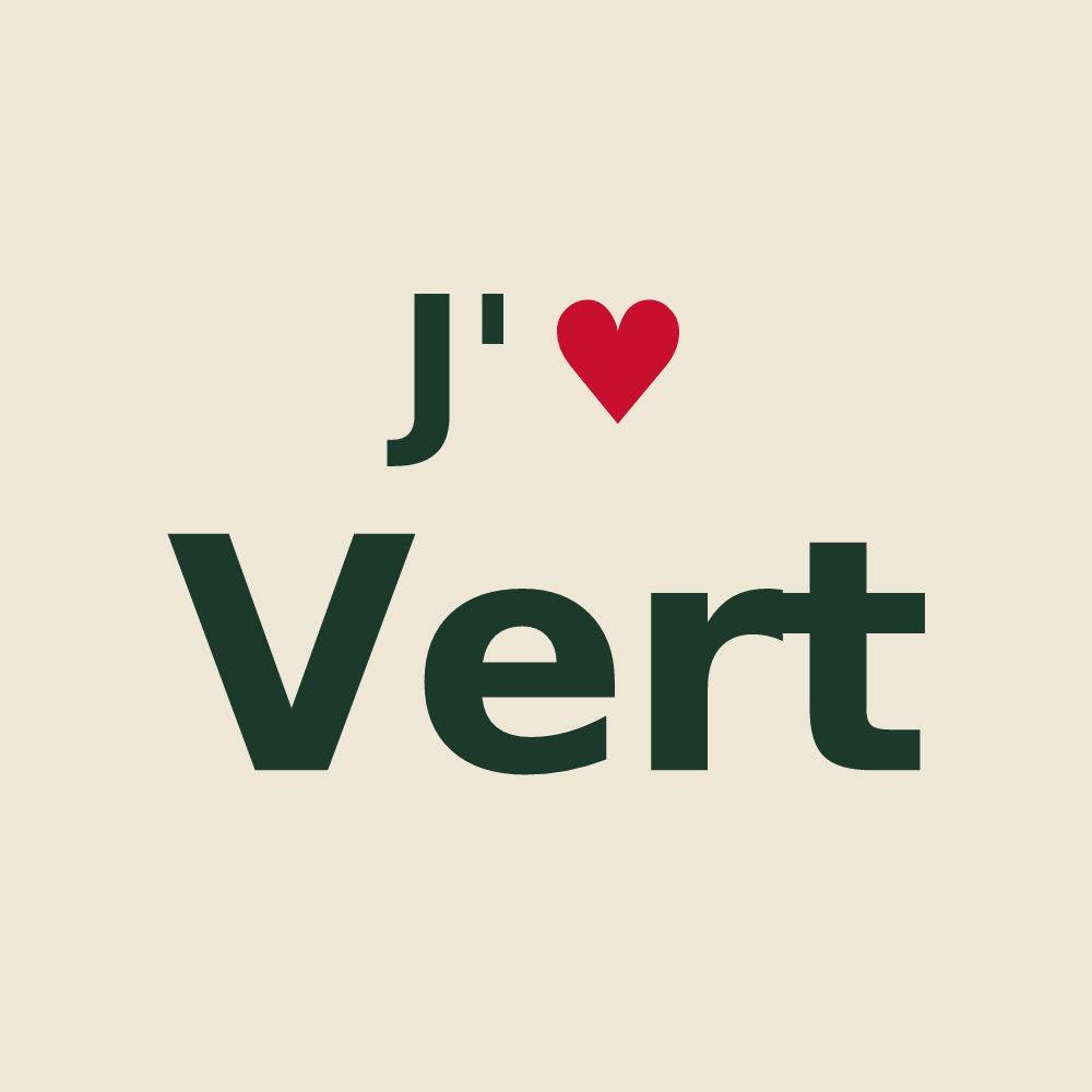 Tote bag personnalisé Vert — design J'aime Vert