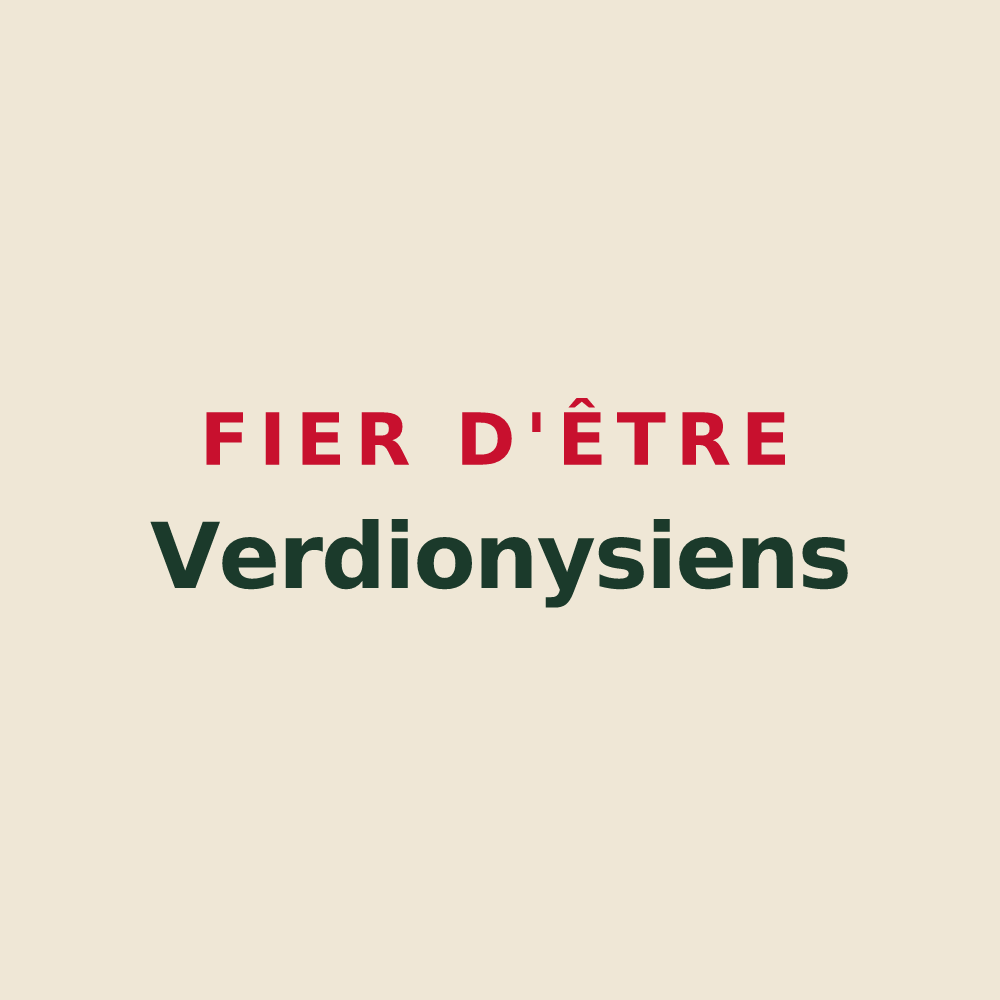 Tote bag « Fier d'être Verdionysiens » — design pour Vert-Saint-Denis
