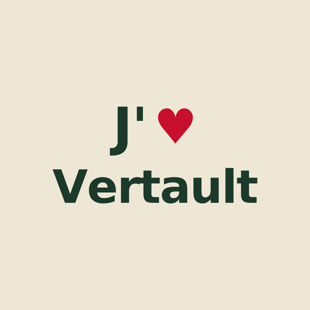 Tote bag personnalisé Vertault — design J'aime Vertault