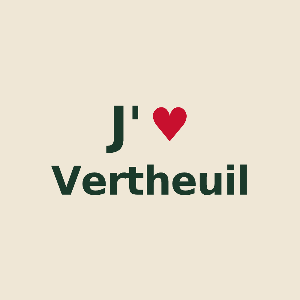 Tote bag personnalisé Vertheuil — design J'aime Vertheuil