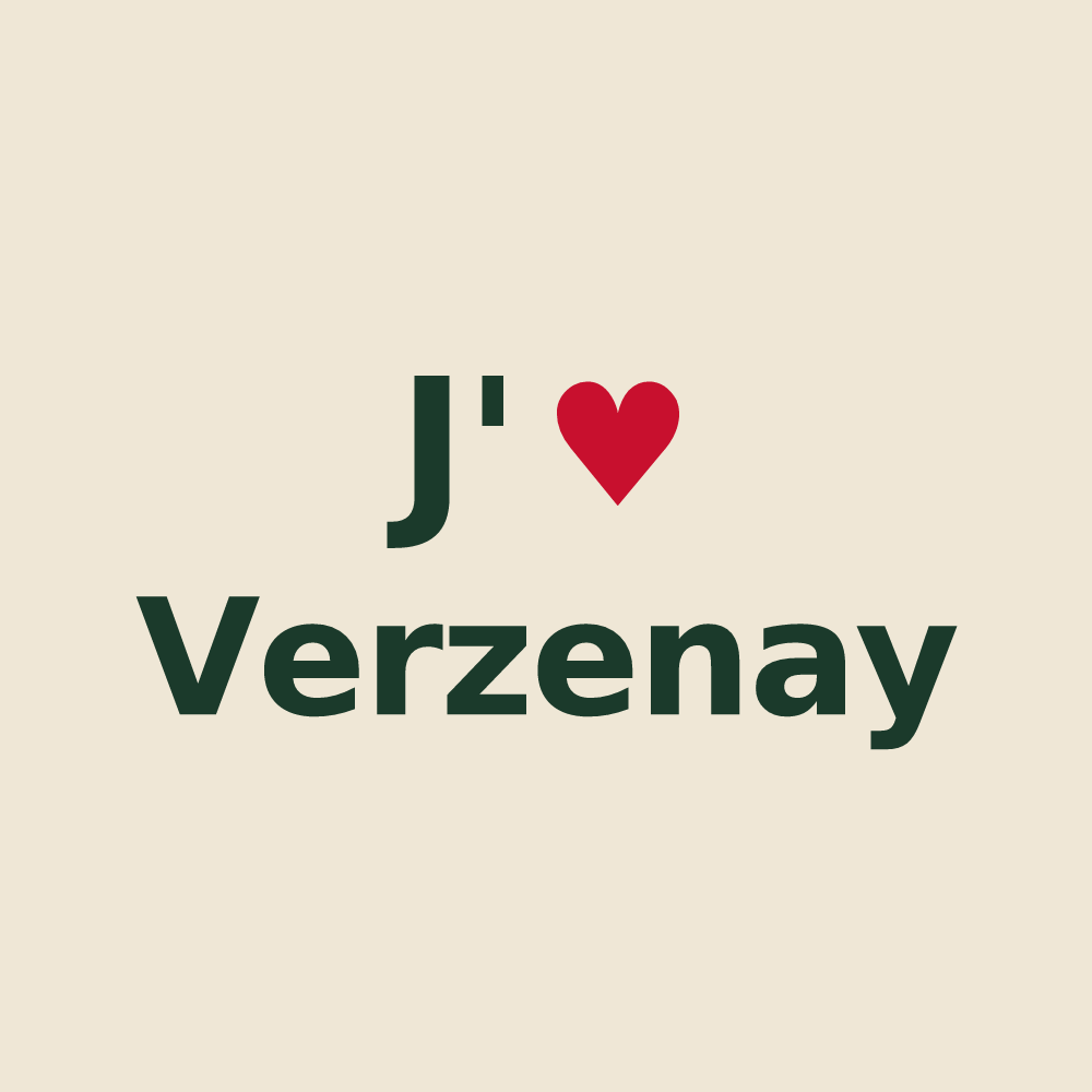 Tote bag personnalisé Verzenay — design J'aime Verzenay