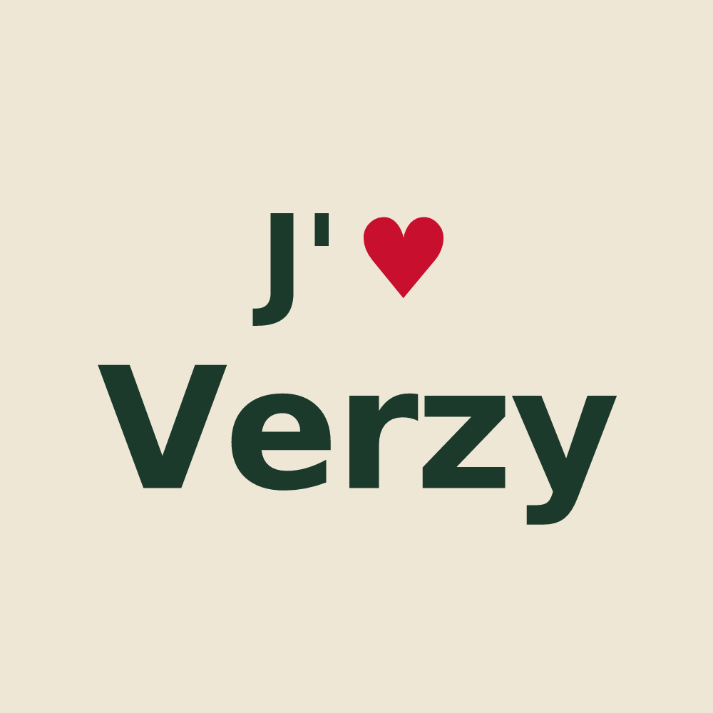 Tote bag personnalisé Verzy — design J'aime Verzy