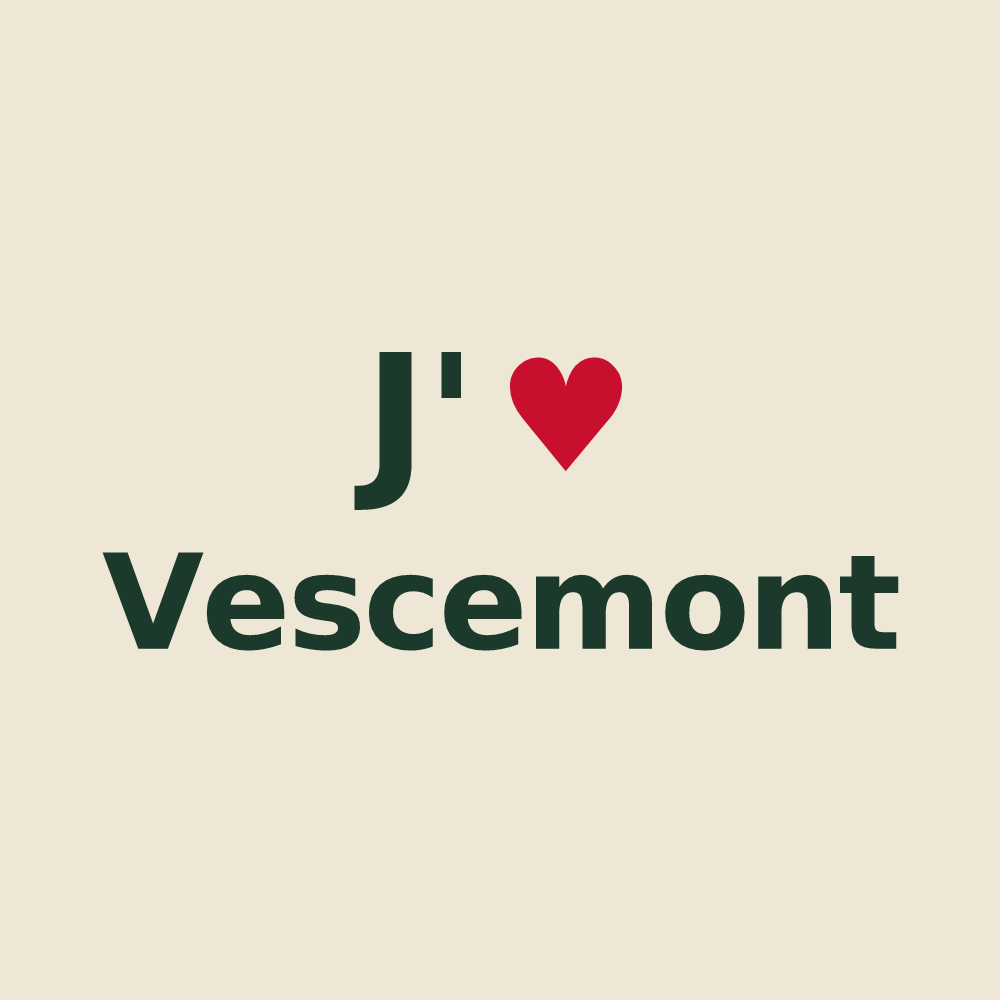Tote bag personnalisé Vescemont — design J'aime Vescemont