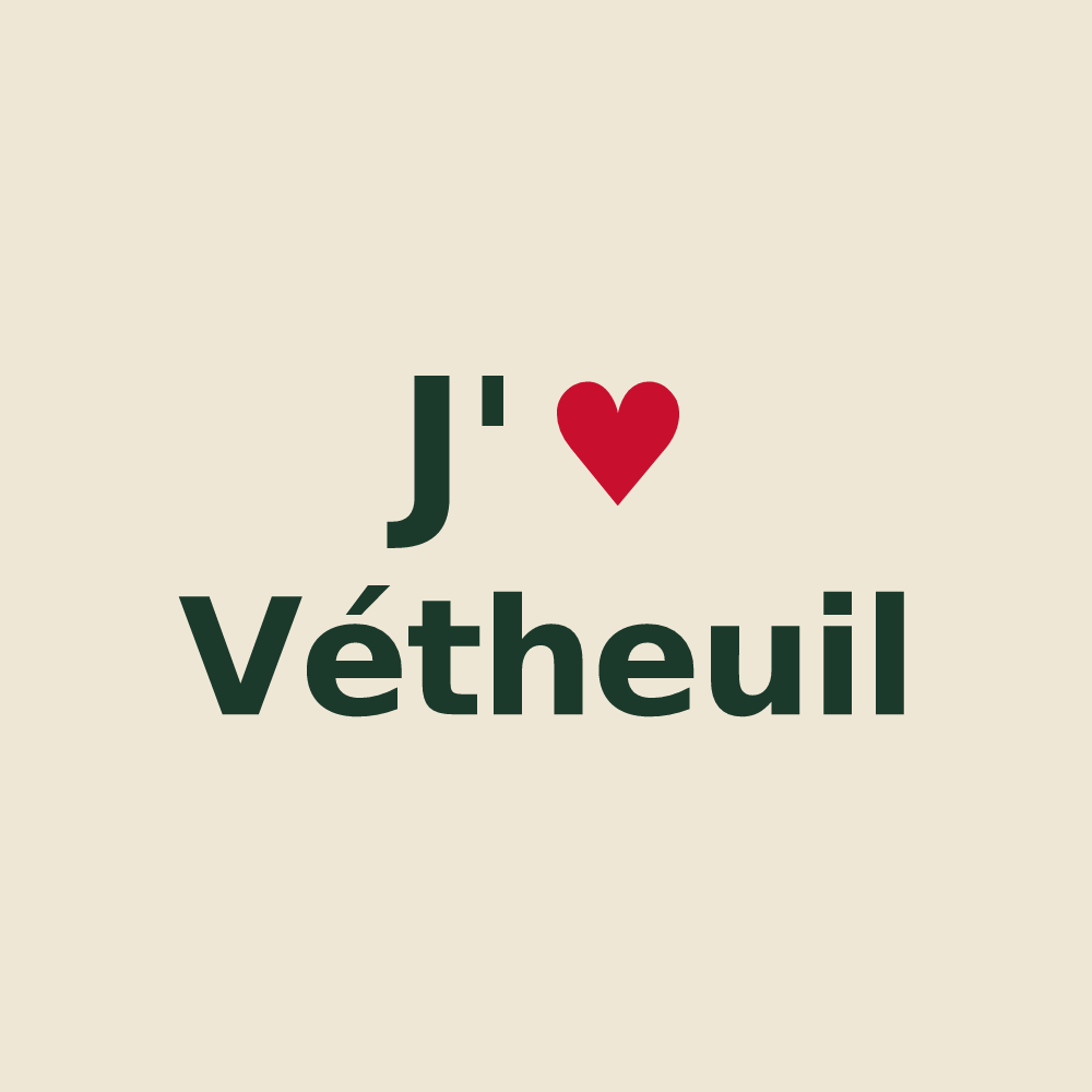 Tote bag personnalisé Vétheuil — design J'aime Vétheuil