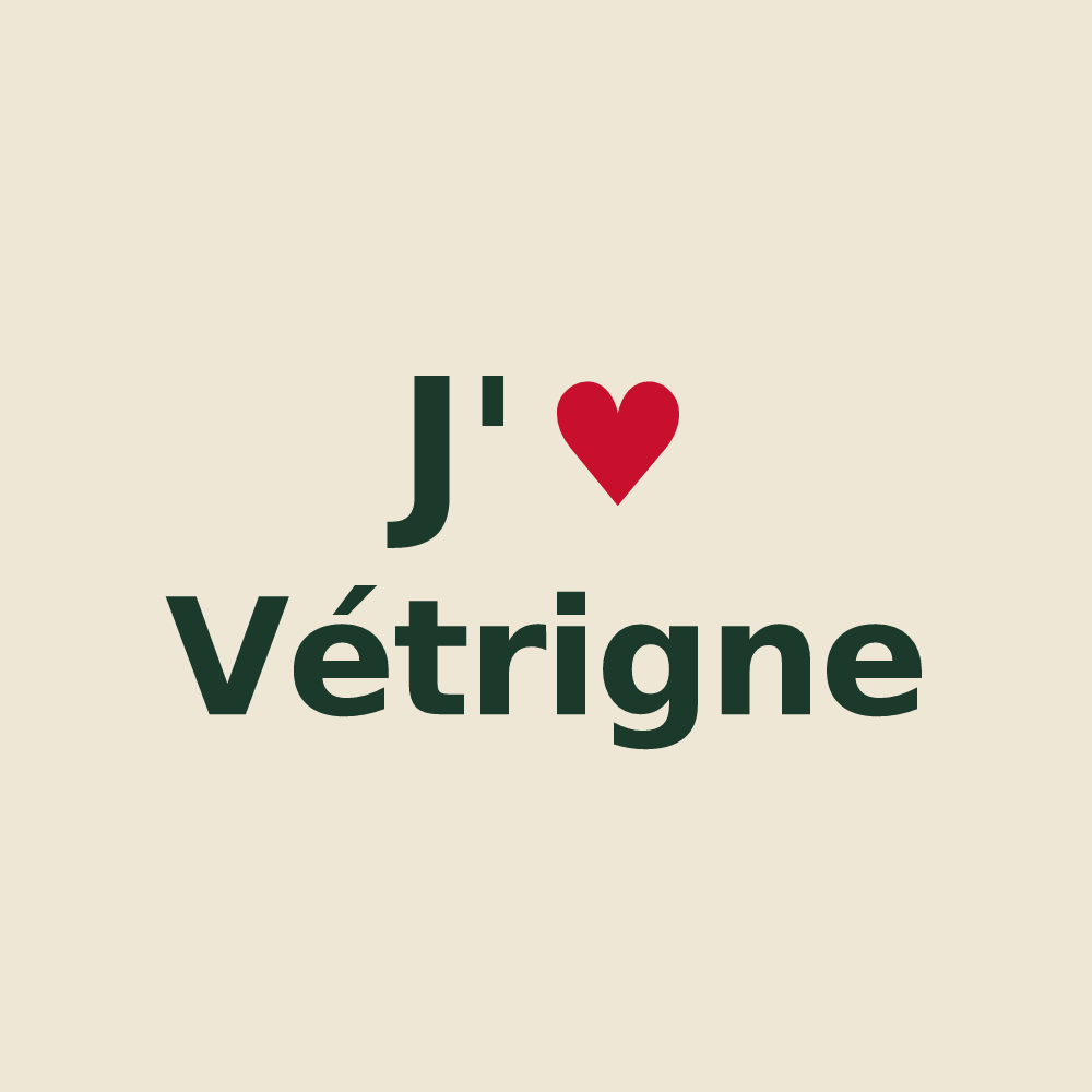 Tote bag personnalisé Vétrigne — design J'aime Vétrigne