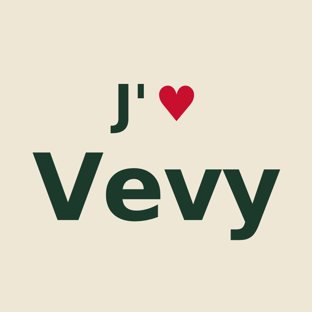 Tote bag personnalisé Vevy — design J'aime Vevy