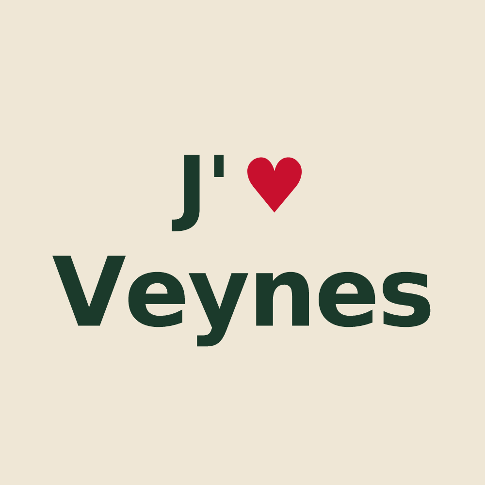 Tote bag personnalisé Veynes — design J'aime Veynes