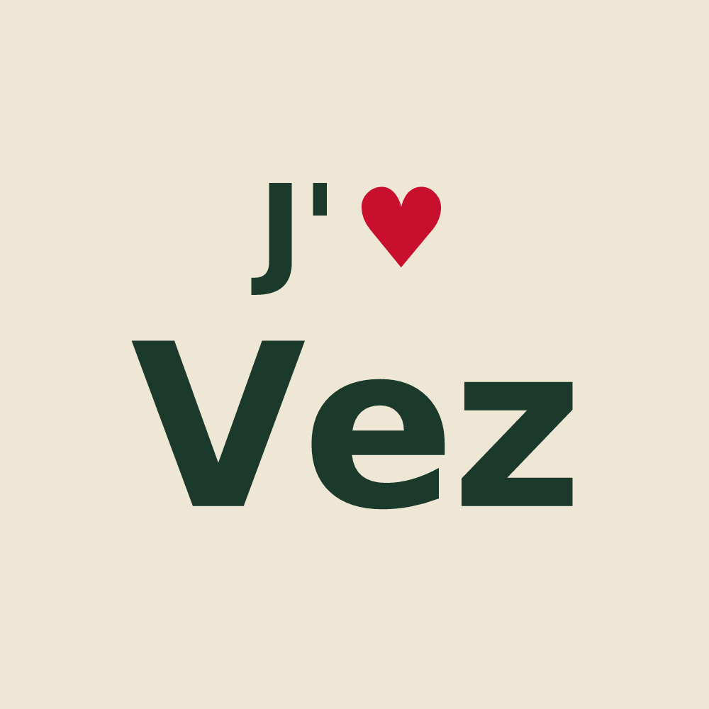 Tote bag personnalisé Vez — design J'aime Vez