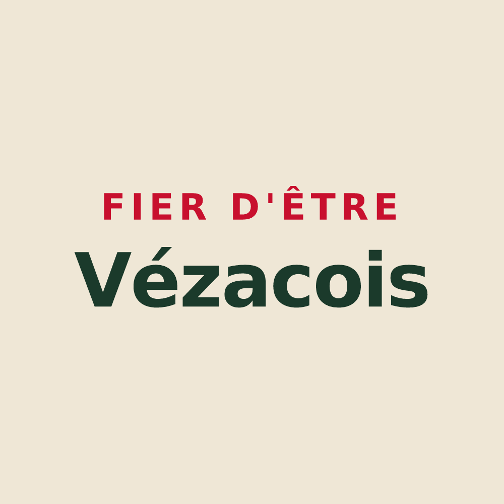 Tote bag « Fier d'être Vézacois » — design pour Vézac