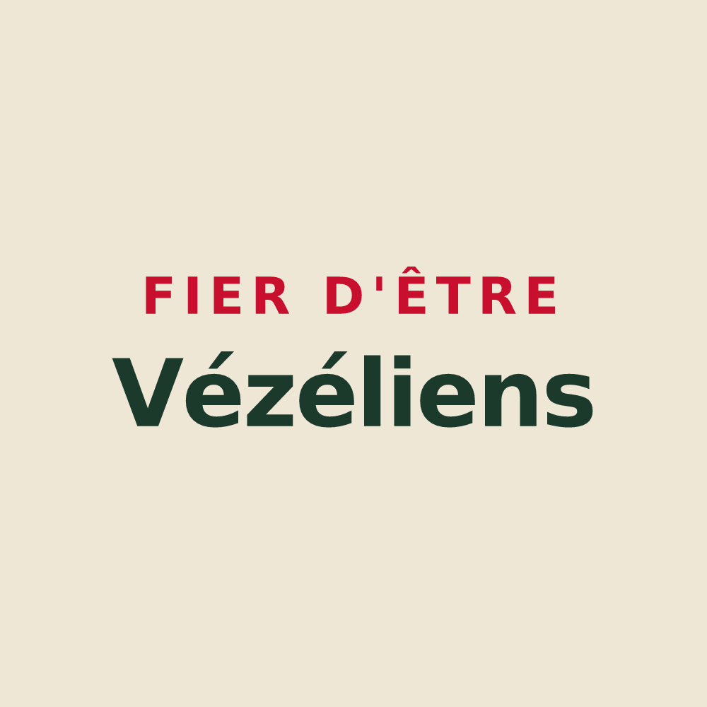 Tote bag « Fier d'être Vézéliens » — design pour Vézelay
