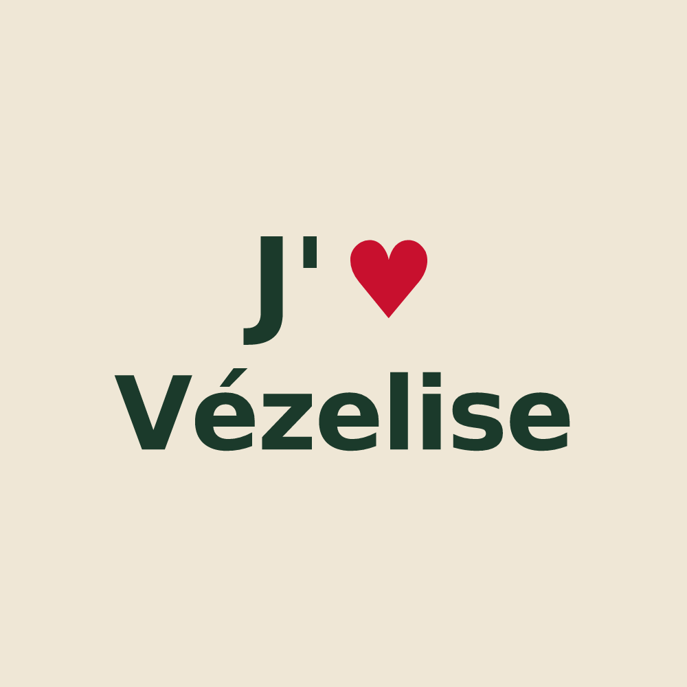 Tote bag personnalisé Vézelise — design J'aime Vézelise