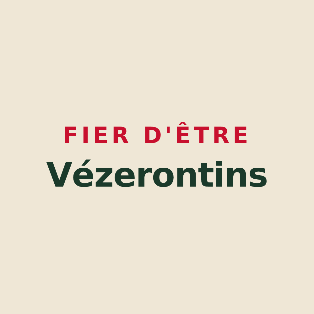 Tote bag « Fier d'être Vézerontins » — design pour Vézeronce-Curtin