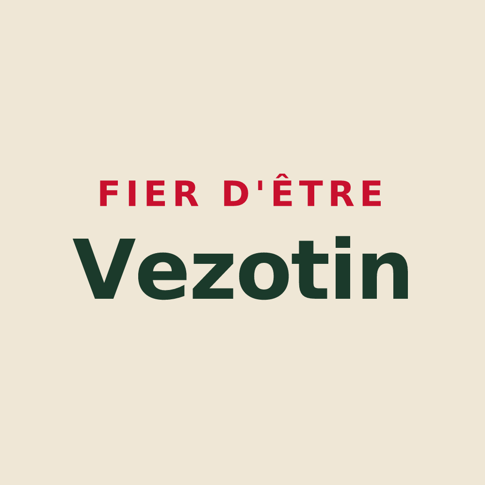 Tote bag « Fier d'être Vezotin » — design pour Vezot
