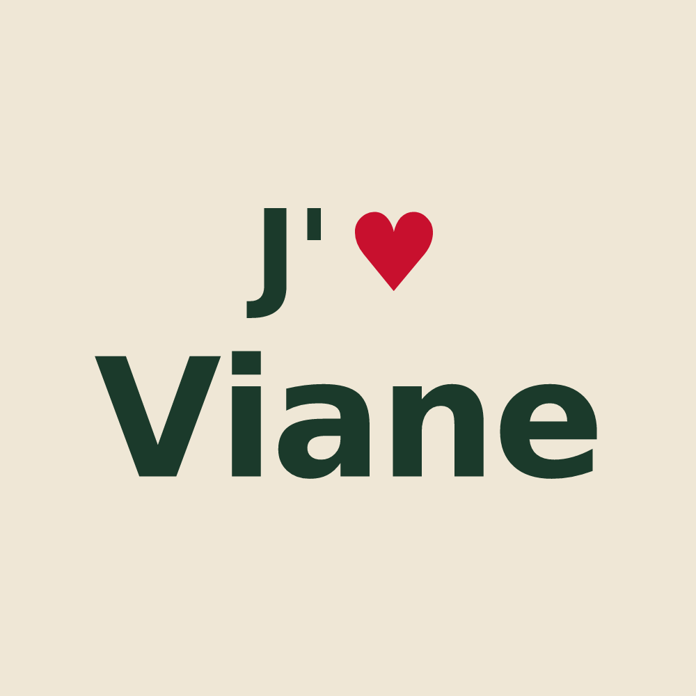 Tote bag personnalisé Viane — design J'aime Viane