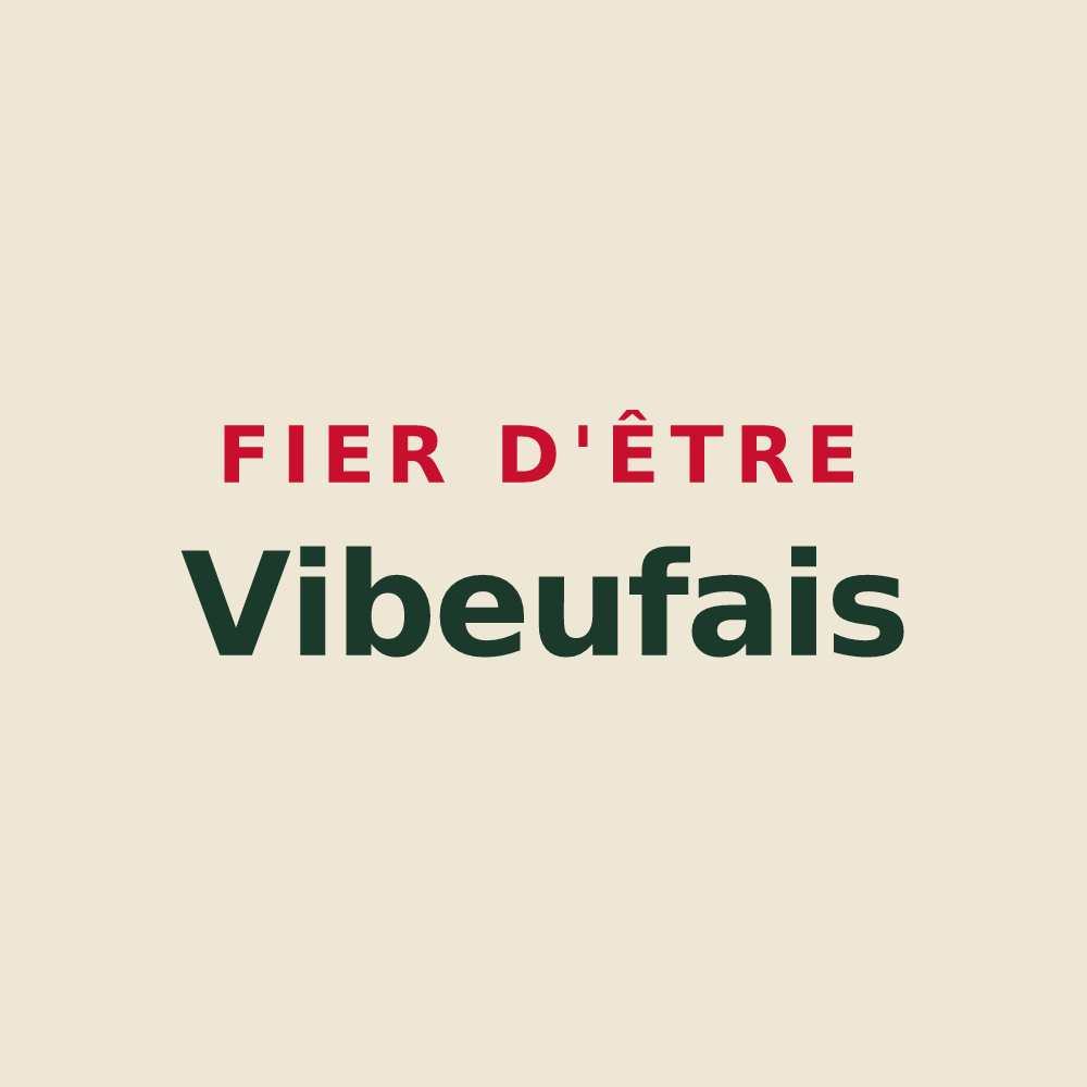 Tote bag « Fier d'être Vibeufais » — design pour Vibeuf