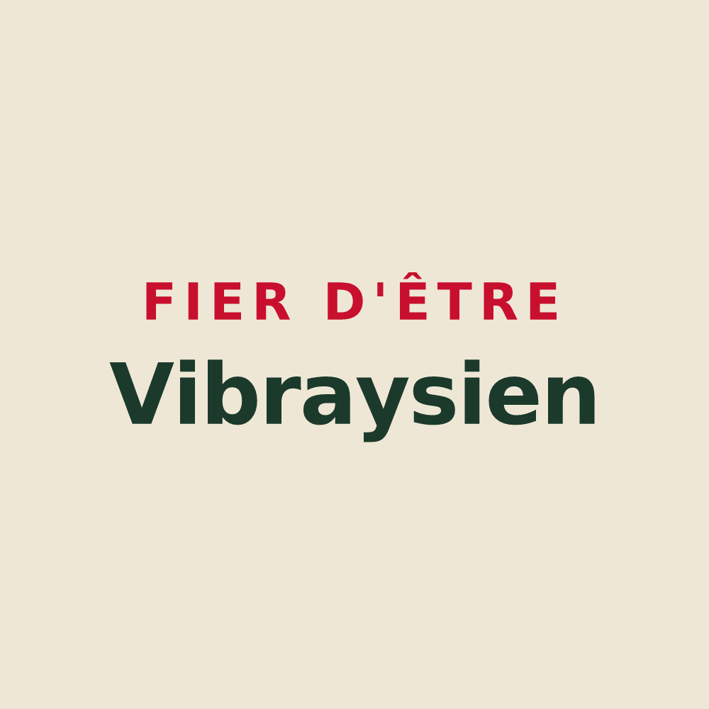 Tote bag « Fier d'être Vibraysien » — design pour Vibraye