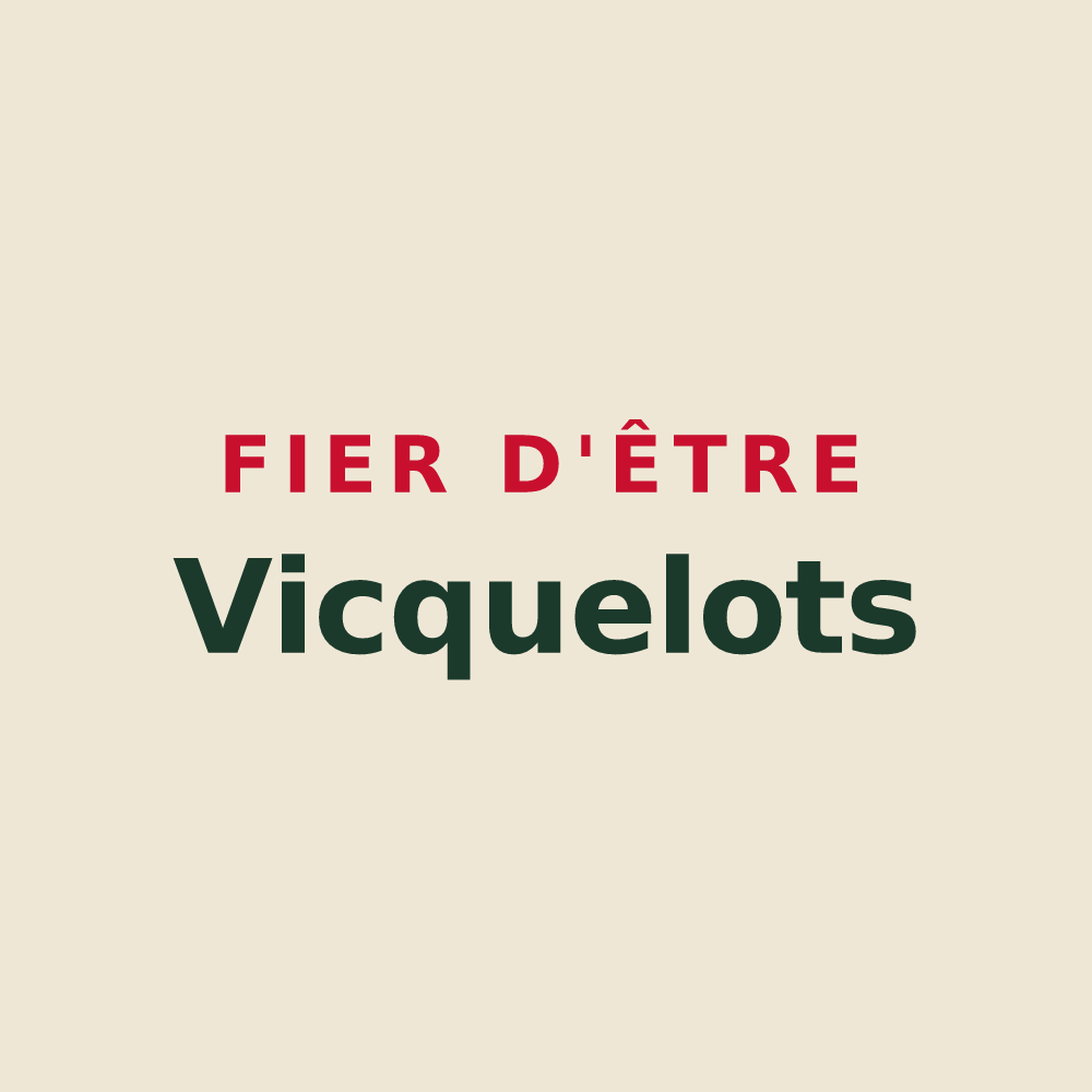 Tote bag « Fier d'être Vicquelots » — design pour Vicq