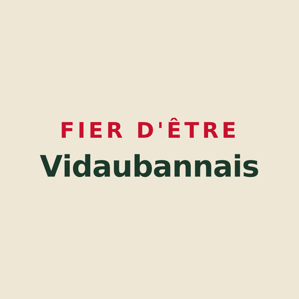 Tote bag « Fier d'être Vidaubannais » — design pour Vidauban