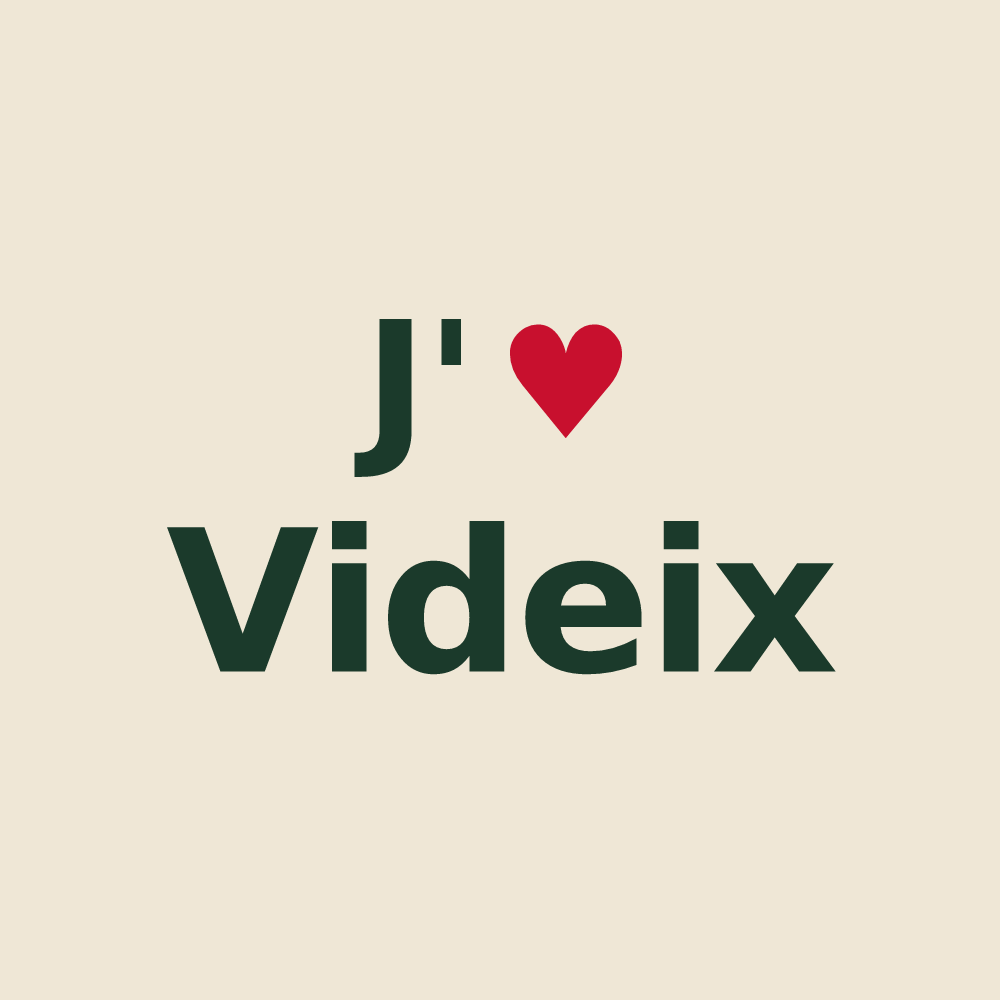 Tote bag personnalisé Videix — design J'aime Videix