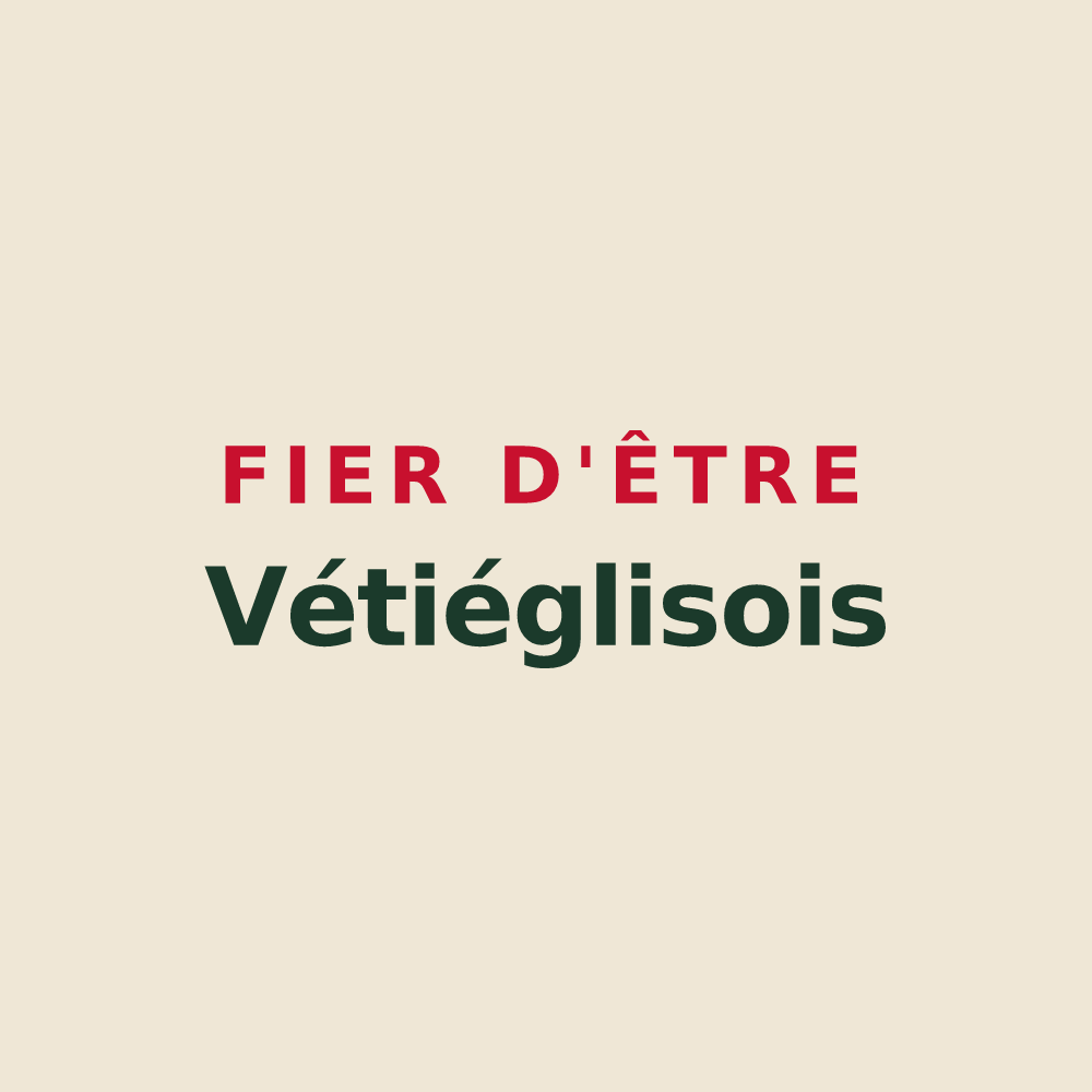 Tote bag « Fier d'être Vétiéglisois » — design pour Vieille-Église