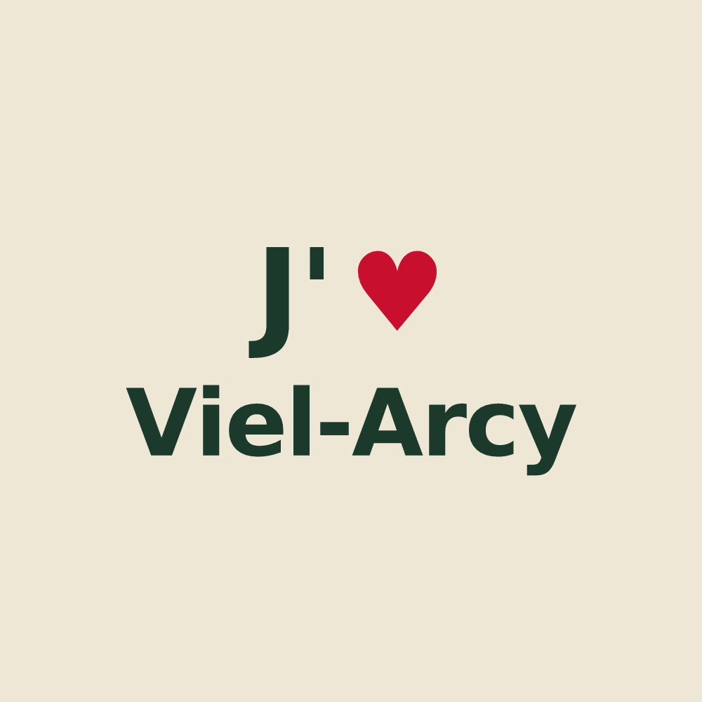 Tote bag personnalisé Viel-Arcy — design J'aime Viel-Arcy