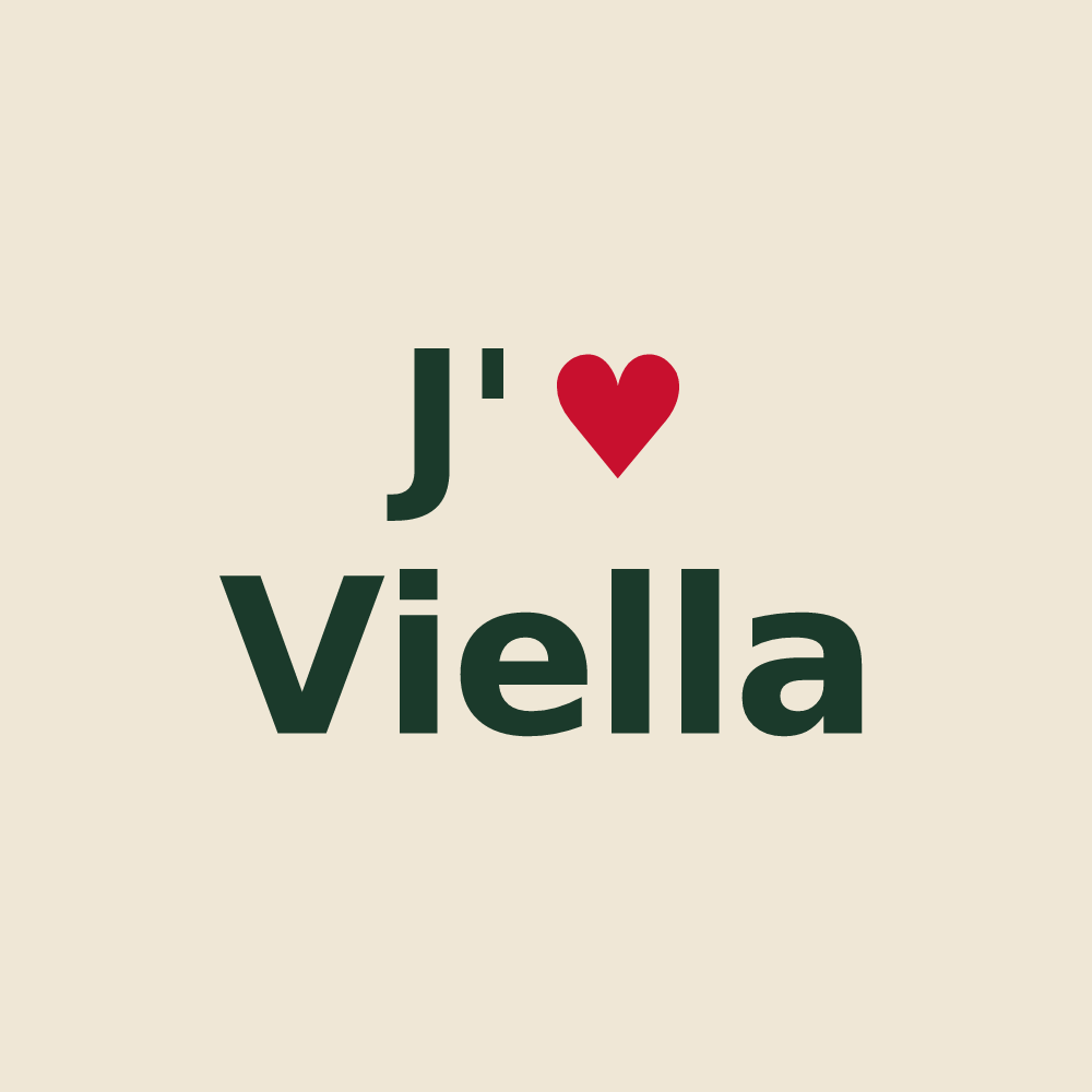 Tote bag personnalisé Viella — design J'aime Viella