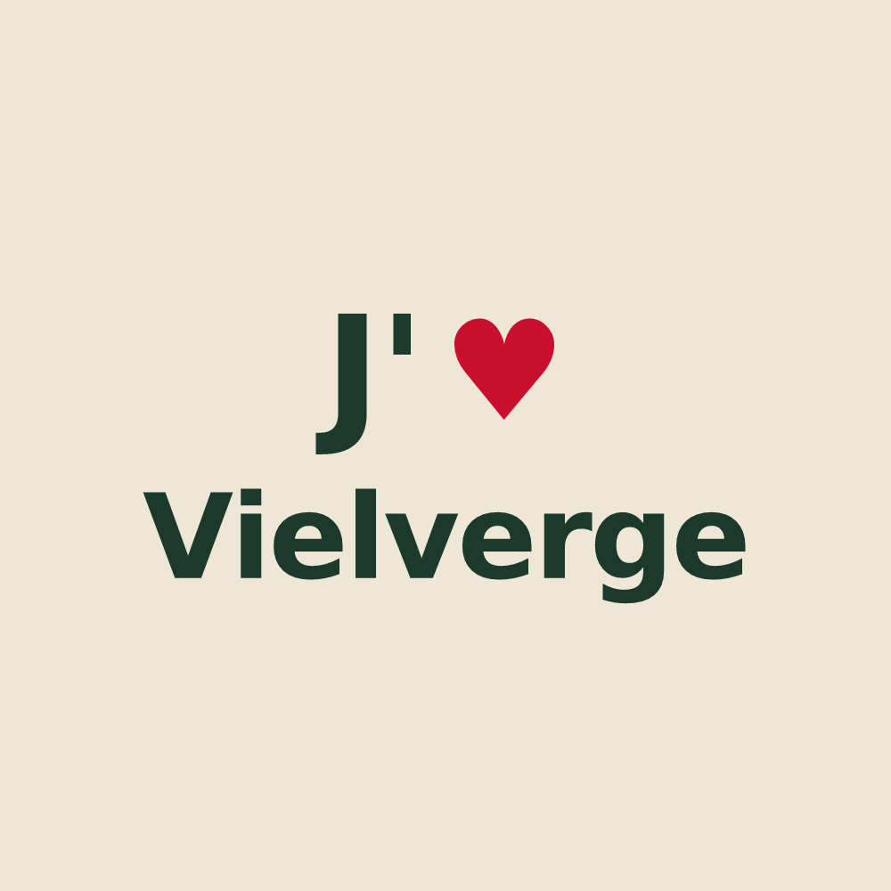 Tote bag personnalisé Vielverge — design J'aime Vielverge