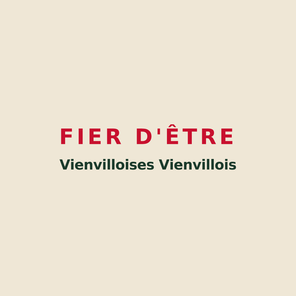 Tote bag « Fier d'être Vienvilloises Vienvillois » — design pour Vienville