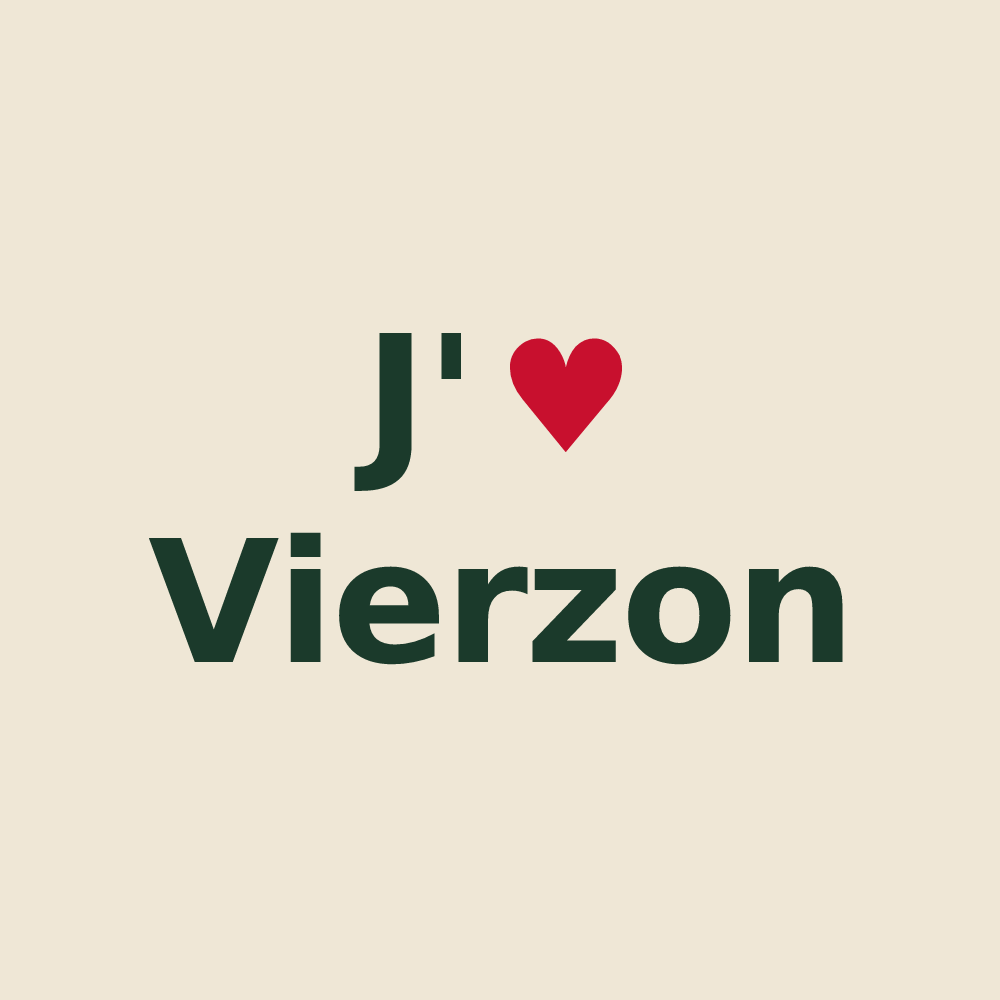 Tote bag personnalisé Vierzon — design J'aime Vierzon