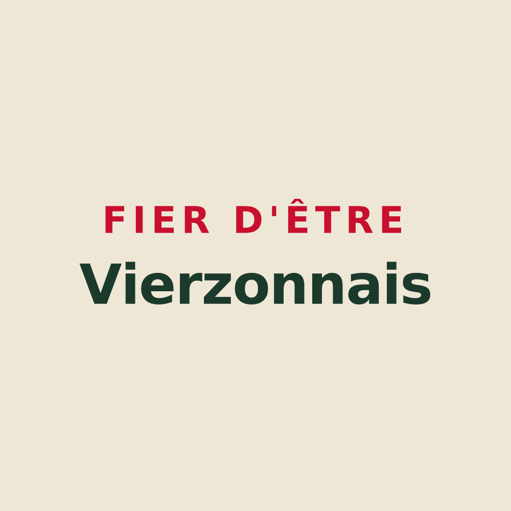 Tote bag « Fier d'être Vierzonnais » — design pour Vierzon