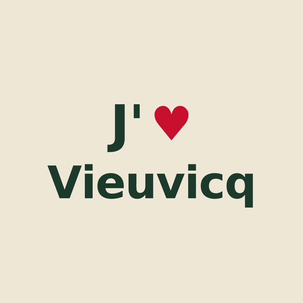 Tote bag personnalisé Vieuvicq — design J'aime Vieuvicq