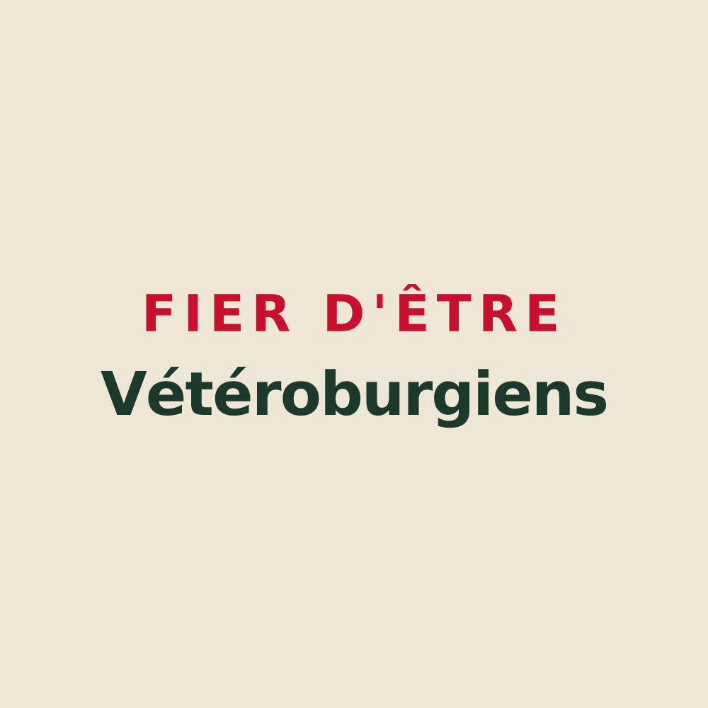 Tote bag « Fier d'être Vétéroburgiens » — design pour Vieux-Bourg