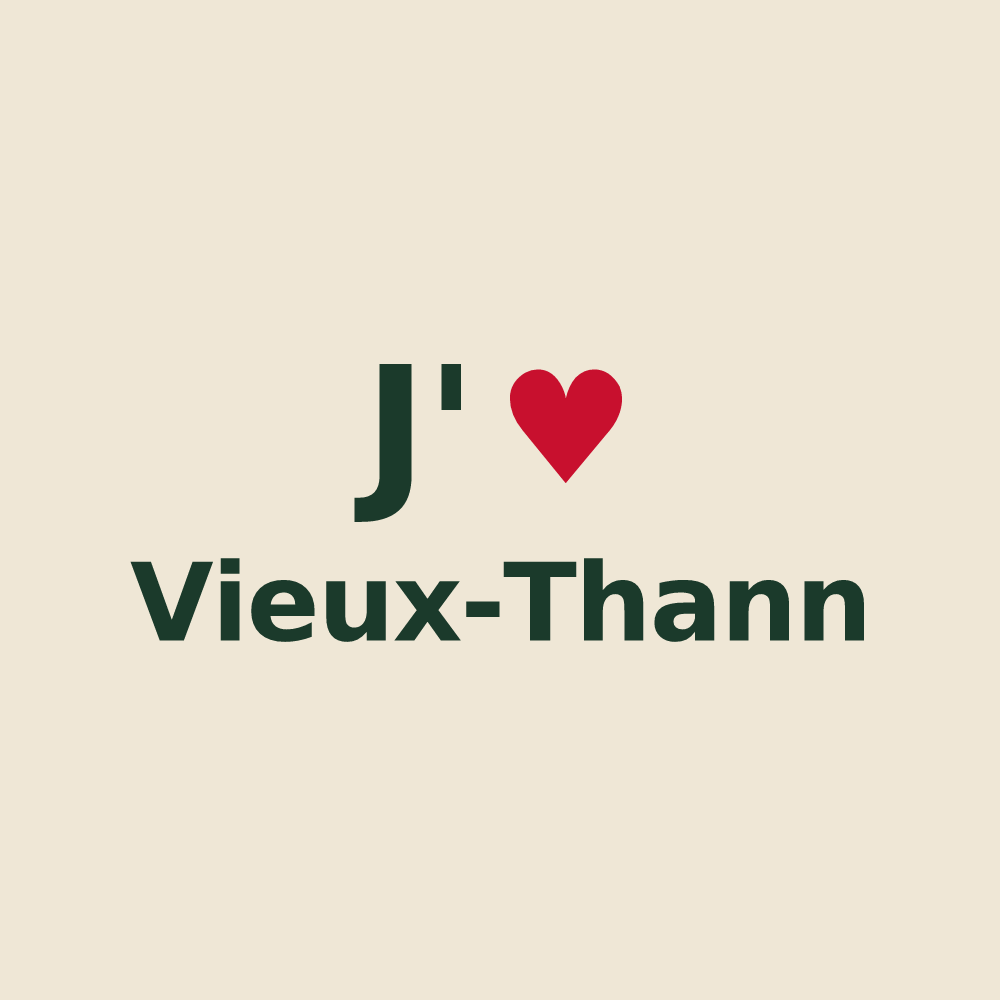 Tote bag personnalisé Vieux-Thann — design J'aime Vieux-Thann