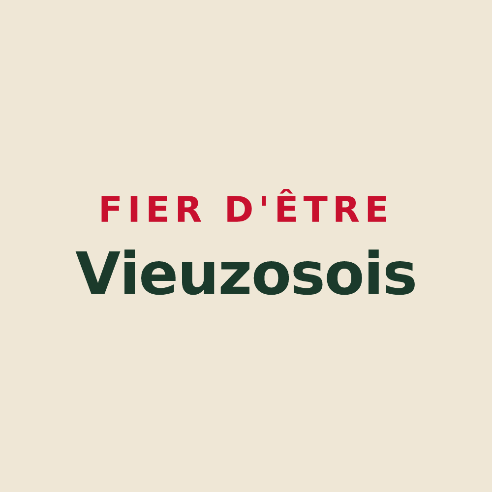 Tote bag « Fier d'être Vieuzosois » — design pour Vieuzos