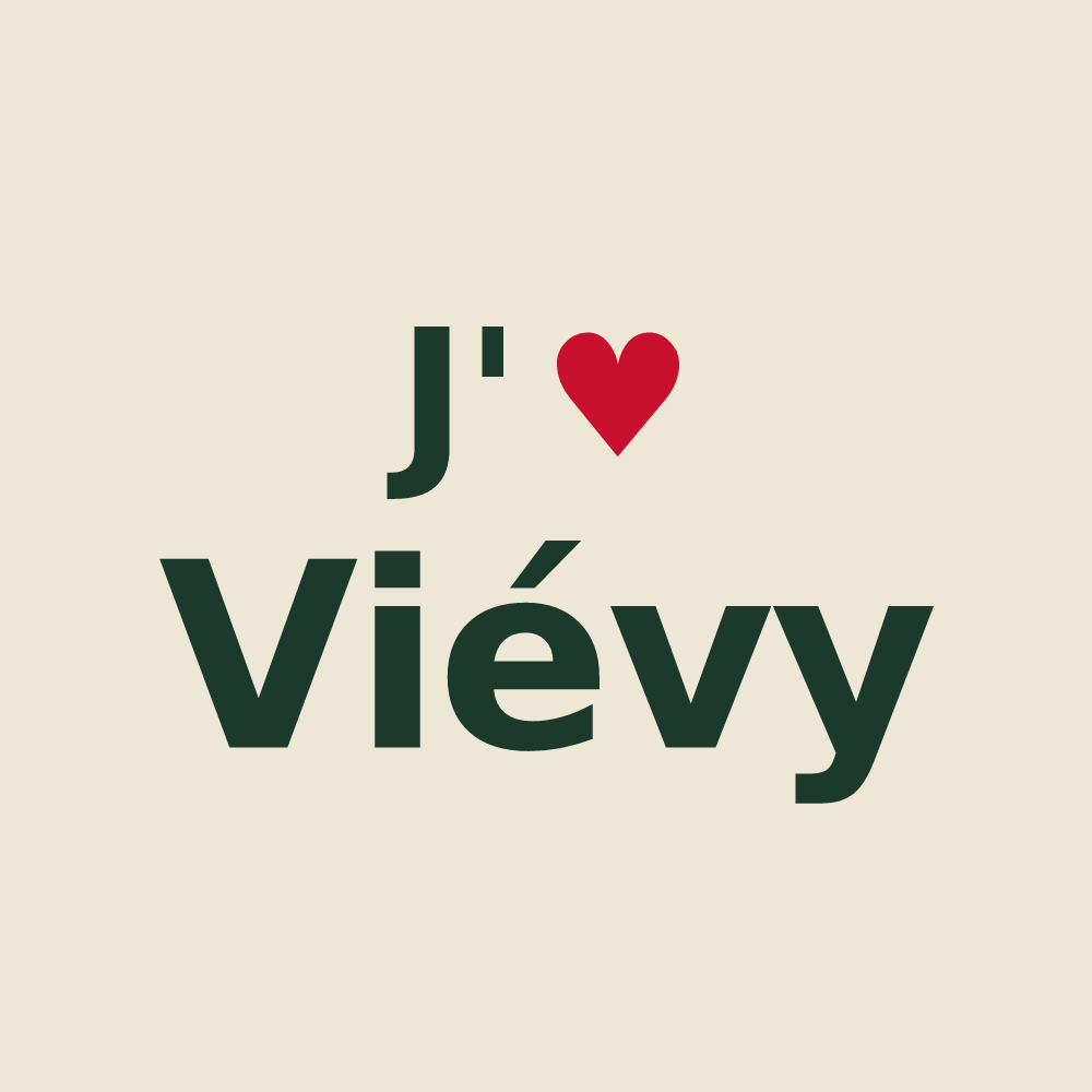 Tote bag personnalisé Viévy — design J'aime Viévy