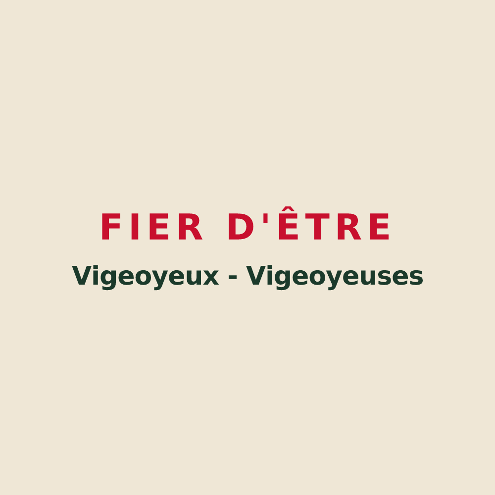 Tote bag « Fier d'être Vigeoyeux - Vigeoyeuses » — design pour Vigeois